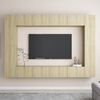 vidaXL TV Cabinet Sonoma oak Engineered wood Medium TV Cabinet