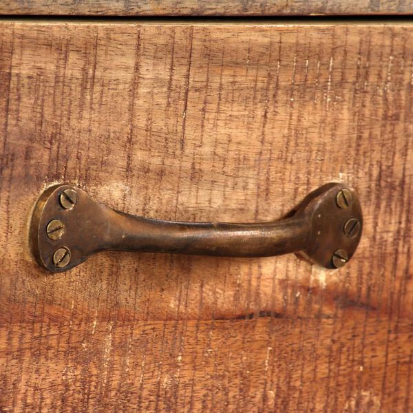 vidaXL TV Cabinet Multicolor Solid wood 46.5x11.8x15.7 in TV Cabinet