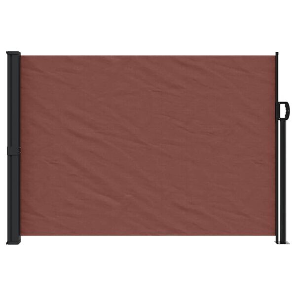 vidaXL Retractable Side Awning Brown