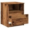 vidaXL Bedside Cabinet Set of 2 Old wood Engineered wood, metal Standard
