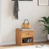 vidaXL Hallway Bench Natural wood Solid pinewood, engineered wood Compact