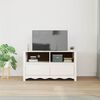 vidaXL TV Cabinet Drammen White 99 x 43 x 55 cm Solid Pine wood