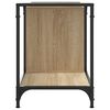 vidaXL TV Cabinet Sonoma Oak Engineered wood, Metal
