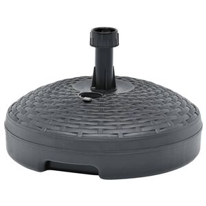 vidaXL Umbrella Base Anthracite Plastic Medium Durable Umbrella Base