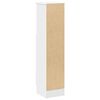 vidaXL Bathroom Cabinet White Engineered wood Slim Bathroom Cabinet