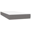 vidaXL Box Spring Bed Dark Grey, White