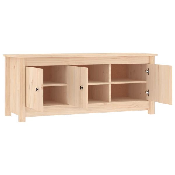 vidaXL Shoe Cabinet Natural Wood Solid pine wood