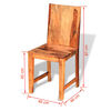 vidaXL Dining Chairs 4 pcs Solid Acacia Wood