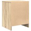 vidaXL Bedside Cabinet Sonoma Oak Engineered wood 15.7 x 13.4 x 19.7 in