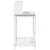 vidaXL Potting Table White Solid pine wood Large Potting Table