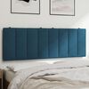 vidaXL Headboard Cushion Blue Velvet 55.1 in Adjustable Armrests