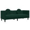 vidaXL Sofa Set Dark Green Velvet (100% polyester) Includes 3 pieces