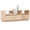 vidaXL TV Cabinet Pine Solid pine wood Medium Shelving TV Cabinet