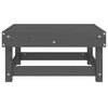 vidaXL Garden Footstool Grey Solid Pine Wood Standard Modular