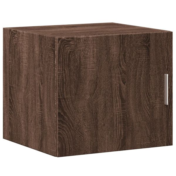 vidaXL Wall Cabinet Brown Oak Engineered Wood Medium Wall Cabinet