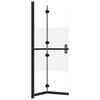 vidaXL Foldable Walk-in Shower Wall Half Frosted ESG Glass 39.4"x74.8"