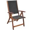 vidaXL Garden Furniture Set Brown Acacia wood 9 piece set Foldable