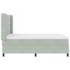 vidaXL Box Spring Bed Light Grey 62.99 x 78.74 in Velvet