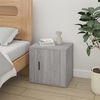 vidaXL Bedside Cabinet Grey Sonoma Engineered wood Medium