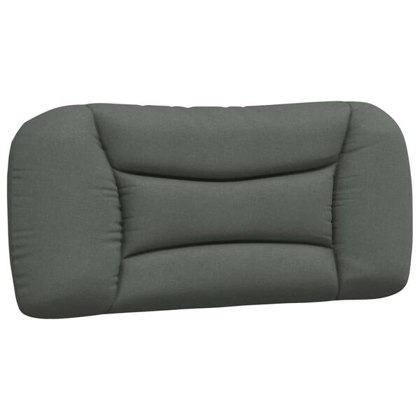 vidaXL Headboard Cushion Dark Grey Polyester with PP Fiber Filling