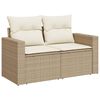 vidaXL Garden Sofa Set Beige, Cream White