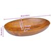 vidaXL Basin Solid Wood Teak 23.6"x15.7"x3.9"