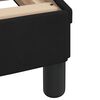 vidaXL Bed Frame Black Velvet, Solid pine wood, Metal, Plywood Twin