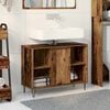 vidaXL Bathroom Cabinet with Shelf Old Wood 31.50 x 12.99 x 23.62 in
