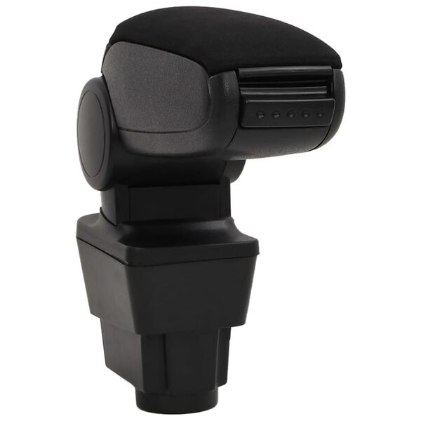 vidaXL Car Armrest Black 4.3"x13.8"x(12.6"-19.3") ABS