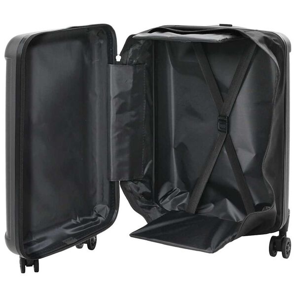 vidaXL Suitcase Folding Dark gray 34 x 23 x 55.5 cm ABS Plastic