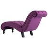 vidaXL Chaise Lounge Purple Velvet 57.1 x 20.5 x 30.3 in