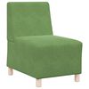 vidaXL Modular Sofa Unit Armless 2 pcs Light Green 55 x 74 x 82 cm