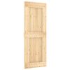 vidaXL Sliding Door with Hardware Set 31.5"x82.7" Solid Wood Pine