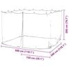 vidaXL Mosquito Net for Outdoor 220 Mesh White 118.1x118.1x78.7"