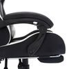 vidaXL Racing Chair White and Black