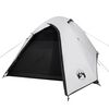 vidaXL Camping Tent Dome 3-Person White Blackout Fabric Waterproof