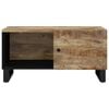 vidaXL Coffee Table Natural wood and black
