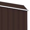 vidaXL Garden Shed Brown Galvanized Steel Medium Garden Shed
