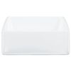 vidaXL Wash Basin White 14.6"x14.6"x5.1" Ceramic Square