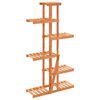 vidaXL Flower Stand Natural Wood Solid Fir Wood Tall Stackable