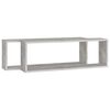 vidaXL Wall Shelf Set of 2 Concrete Gray Engineered Wood Medium