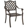 vidaXL Garden Dining Set 5 pcs Bronze 35.4" x 35.4" x 29.5