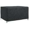 vidaXL Furniture Cover Plain Black 70.87 x 47.24 x 29.13 in 210D