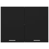 vidaXL Hanging Cabinet Black Engineered wood Medium Hanging Cabinet