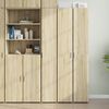 vidaXL Highboard Sonoma Oak 11.8"x16.7"x72.8" Engineered Wood