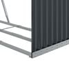 vidaXL Log Holder Anthracite 47.2x17.7x82.7" Galvanised Steel