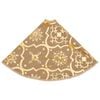 vidaXL Christmas Tree Skirt Yellow Fabric (100% polyester)