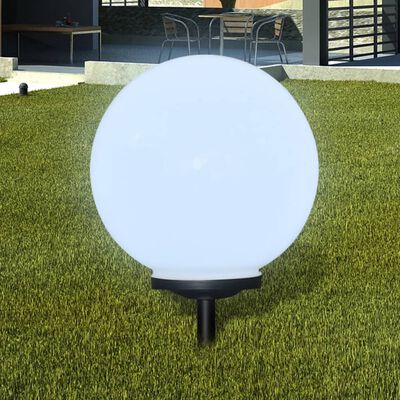 vidaXL Outdoor Path Garden Solar Lamp Solar Ball Light LED 15.7" 1pcs with Ground Spike