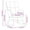 vidaXL Rocking Chair Dark Gray Velvet