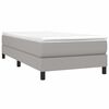 vidaXL Box Spring Bed Frame Light Gray Twin Fabric (US Only)